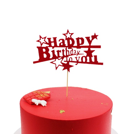 Cumpleaños Letra Tela Cumpleaños Suministros de decoración de pasteles's discount tags