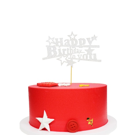 Cumpleaños Letra Papel Cumpleaños Suministros de decoración de pasteles 1 Pieza's discount tags