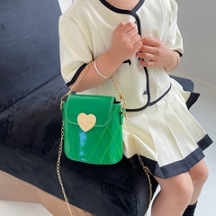 Summer Cute Little Girl Bucket Bags Female 2022 New Fashion Chain Shoulder Bag Female Children Diamond Crossbody Bag