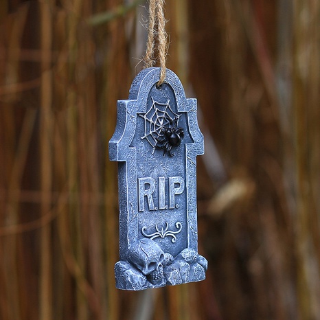 Halloween Tombstone Synthetic Resin Party Hanging Ornaments's discount tags