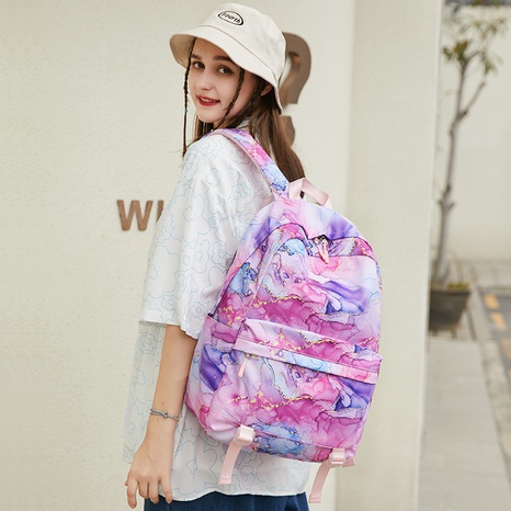 Fashion Geometric Square Zipper Functional Backpack's discount tags