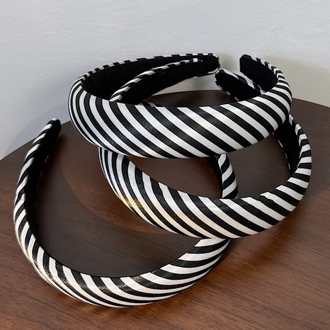 Retro Stripe Cloth Hair Band's discount tags