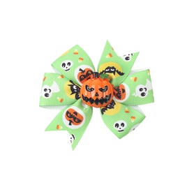 Halloween Funny Halloween Pattern Rib Ribbon Party Hairpinpicture20