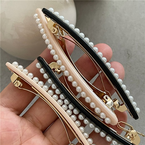 Simple Style Geometric Plastic Artificial Pearls Hair Clip's discount tags
