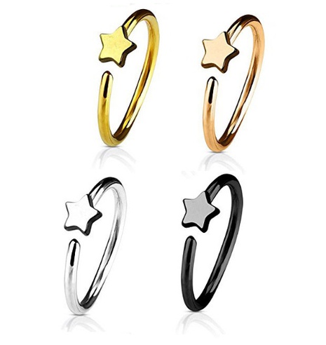 Basic Star Stainless Steel Plating Nose studs's discount tags