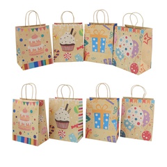 Birthday Cute Cartoon Paper Party Gift Bags 12 Pieces