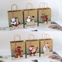 Christmas Cute Cartoon Paper Party Gift Bags 1 Set