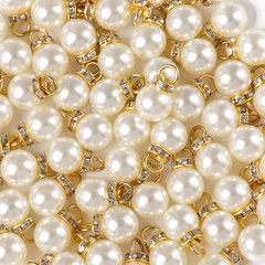 Luxurious Geometric Imitation Pearl Inlay Jewelry Accessories 1 Piece