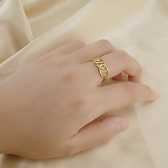 Simple Style Geometric Stainless Steel Open Ring Plating Stainless Steel Rings