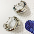 exaggerated round cross earrings South Korea trendy ear buckle minimalist ear jewelry wholesalepicture18