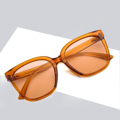 Moda Color Sólido Ordenador Personal Resina Cuadrado Fotograma Completo Gafas de sol Mujer's discount tags