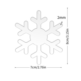 Christmas Fashion Round Snowflake Arylic Party Hanging Ornamentspicture14
