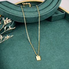 Fashion Letter Titanium Steel Pendant Necklace Plating Stainless Steel Necklaces