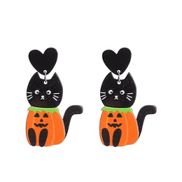 Fashion Pumpkin Letter Ghost Arylic Patchwork Earringspicture12