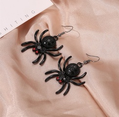 Fashion Spider Alloy Inlay Rhinestones Women'S Drop Earrings 1 Pair