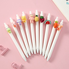 Cartoon fruit/animal shaped decor Push-Type Gel Pen