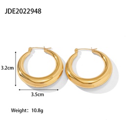 Fashion Geometric Stainless Steel Earrings Gold Plated Stainless Steel Earringspicture15