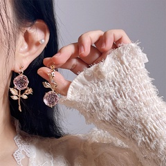 Fashion Flower Alloy Women'S Drop Earrings