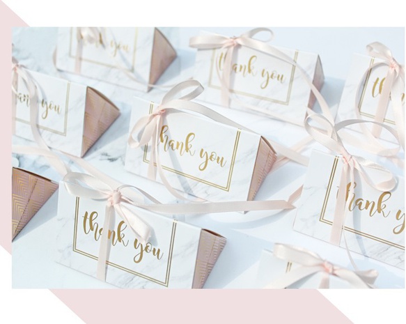 Das Erntedankfest Marmor Papier Hochzeit Gruppe Zubehör für Geschenkverpackungen's discount tags