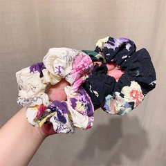 Einfacher Stil Blume Tuch Drucken Und Färben Haargummi