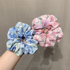 Fashion Ditsy Floral Cloth Printing and Dyeing Hair Tie