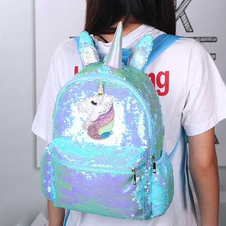 Vintage Style Printing Sequins Zipper Fashion Backpack's discount tags