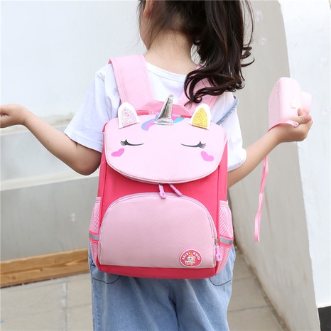 Cute Unicorn Square Zipper Functional Backpack's discount tags