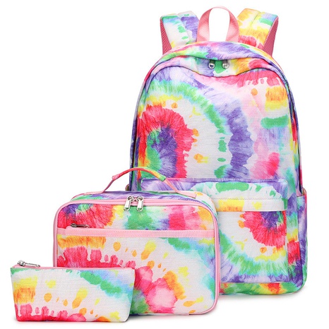 Cute Tie Dye Square Zipper Fashion Backpack's discount tags