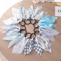 Sweet Ditsy Floral Cloth Printing Hair Tie 1 Set