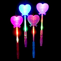 Led Luminous Hollow Heart Shape Magic Wand Glow Stick Holiday Toy