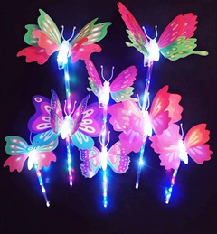Handheld Butterfly Luminous Glow Stick Toy Light-Emitting Sword Toy