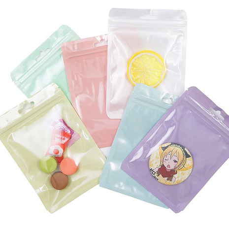 Basic Solid Color Plastic Storage Bag's discount tags
