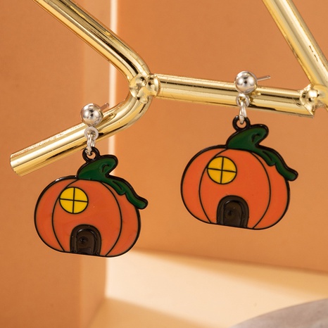 Cute Pumpkin Alloy Women'S Drop Earrings 1 Pair's discount tags