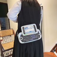 Frau Klein Alle Jahreszeiten Pu-Leder Digitales Telefon Mode Quadrat Reißverschluss Umhängetasche