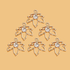 Fashion Maple Leaf Alloy Plating Rhinestones Jewelry Accessories 1 Piece