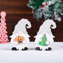Halloween Weihnachten Rudolph Holz Gruppe Ornamente