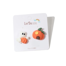 Fashion Pumpkin Plastic Ear Studs 1 Pairpicture13