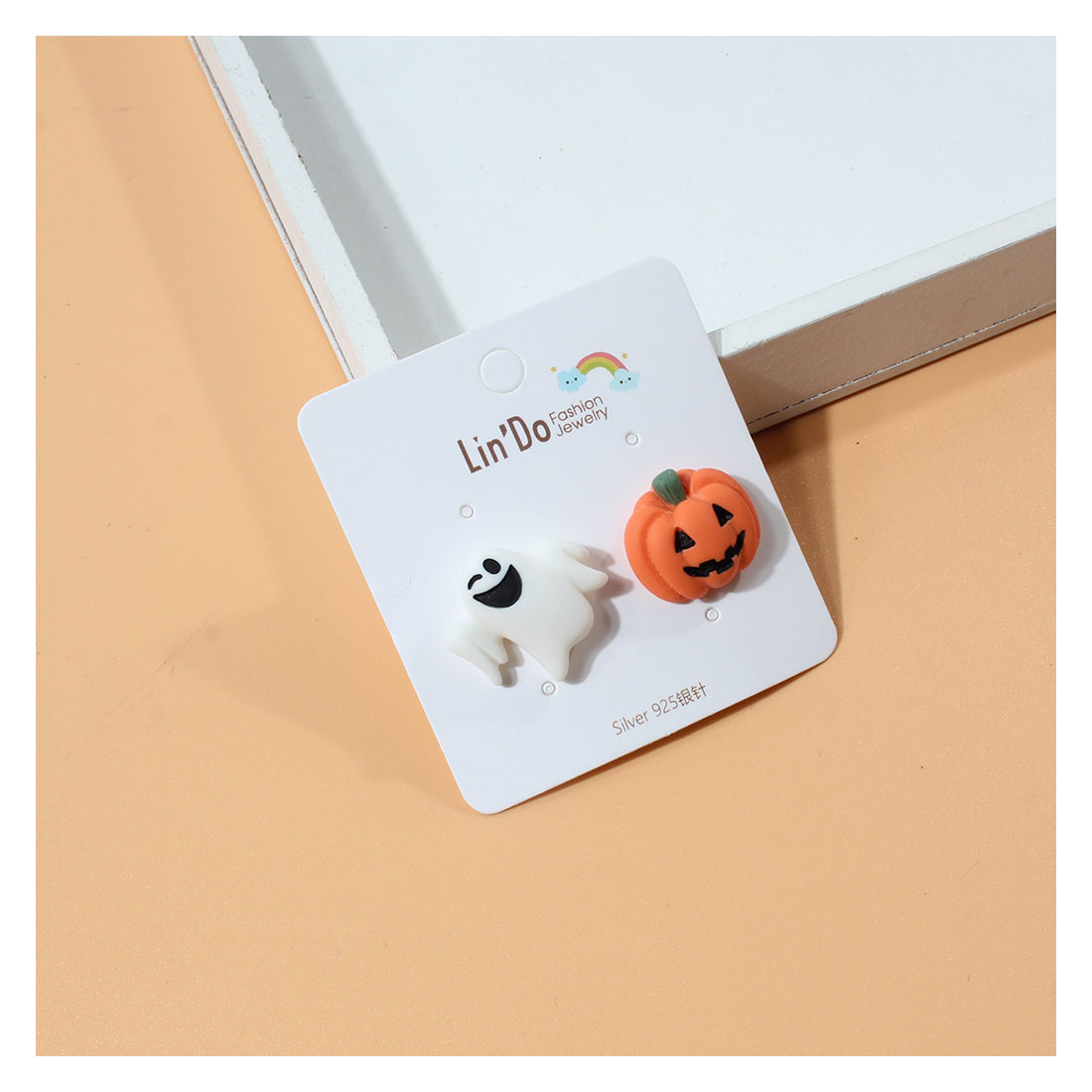 Fashion Pumpkin Plastic Ear Studs 1 Pairpicture6