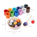 Montessori Lehrmittel Baby Clip Ball Clip Perlen Farbe Passende Spielzeug kinder Frhe Bildung Pdagogisches Farbe Kognitive Klassifizierung Tassepicture10