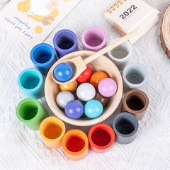 Montessori Lehrmittel Baby Clip Ball Clip Perlen Farbe Passende Spielzeug kinder Frühe Bildung Pädagogisches Farbe Kognitive Klassifizierung Tasse