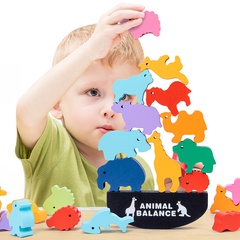 Animal Équilibre Blocs De Construction Jeu Briques Pro Équilibre Bateau Enfants Main-Eye Coordination Puzzle Éducation Précoce Jouets En Bois