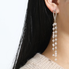 Simple Style Geometric Alloy Hollow Out Pearl Drop Earrings