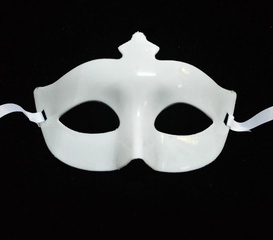 Halloween Solid Color Plastic Masquerade Party Mask