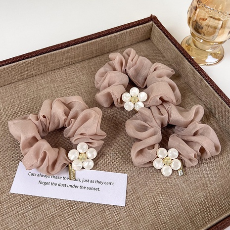 Fashion Flower Cloth Plating Hair Tie's discount tags