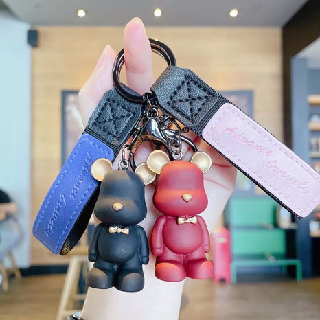 Modern Style Bear PVC Silica Gel Bag Pendant Keychain's discount tags