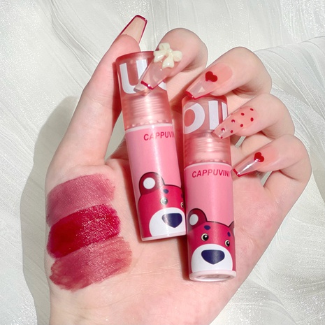 Cute Bear Lip Mud Velvet Matte Finish Long-Lasting Not Easy to Fade Lipstick's discount tags