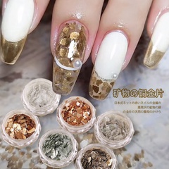 Fashion Solid Color Sequin Nail Patches 1 Set Nail Supplies