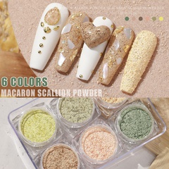 Fashion Solid Color Wood Nail Patches 1 Set Nail Supplies