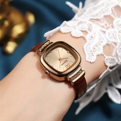 Women'S Casual Solid Color Butterfly Double Snap Quartz Watch