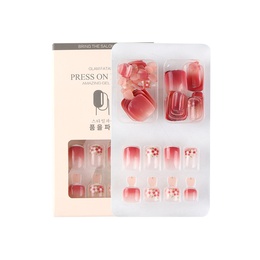 Fashion Gradient Color Flower ABS Nail Patchespicture4